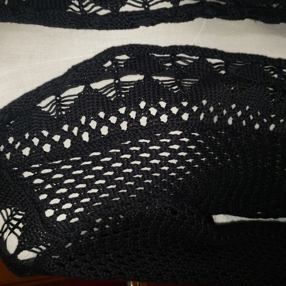 Joseph A. Lacy Crochet Long Cardigan - Picture 3 of 9